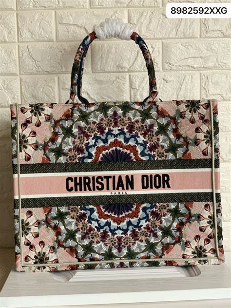 dior book tote kaleidoscope|Dior designer tote bag.